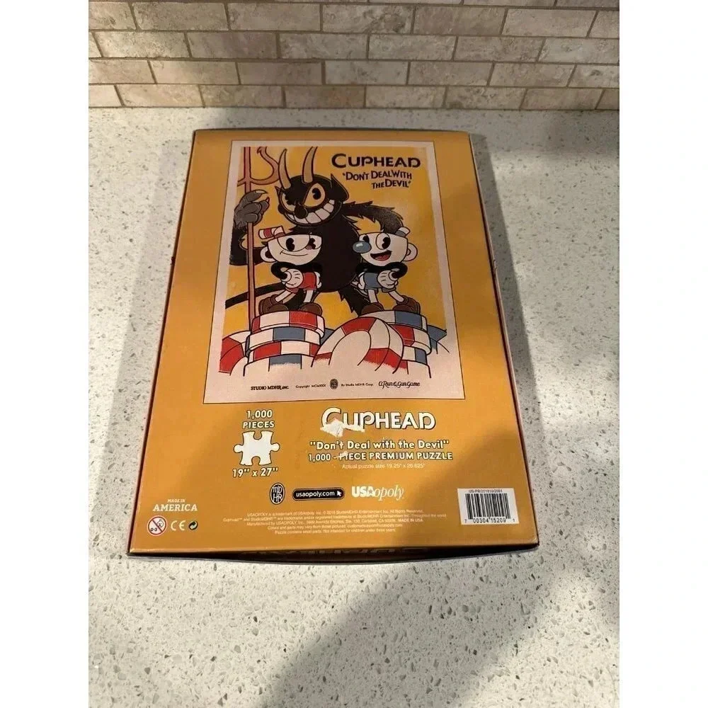 Cuphead Puzzle‎ GameStop Exclusive 1,000-Piece Premium Puzzle bw